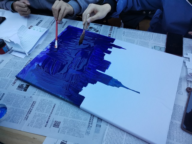 活力青春·艺术启航——流体画艺术体验活动