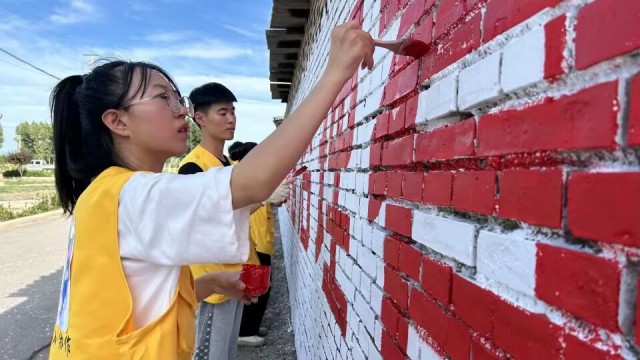 【三下乡】一墙一景 文化墙又焕新风貌——太行书院三下乡之墙壁“焕”新貌