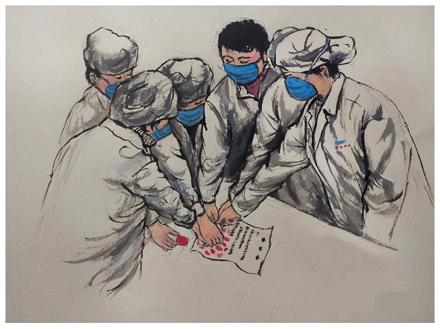 创意助阵 感恩最美逆行者——三达书院开展“‘疫’往无前 ‘宿’说感动”特别活动