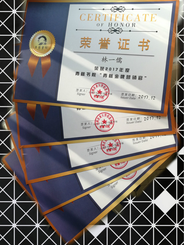 2017年度青藤书院“金牌营销官”榜单揭晓!