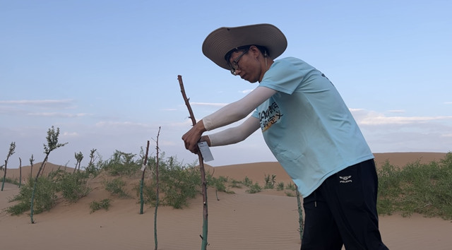 【三下乡】在沙漠种下一棵梭梭树 拯救10平方米荒漠——白燕书院同心燃梦乡村振兴促进团“三下乡”活动